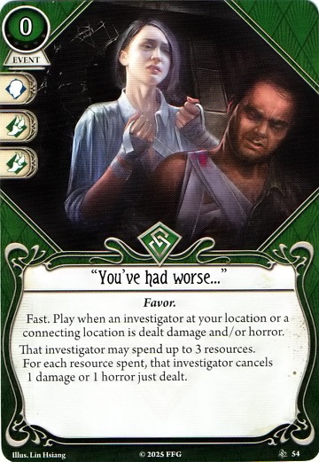 "You've had worse..."